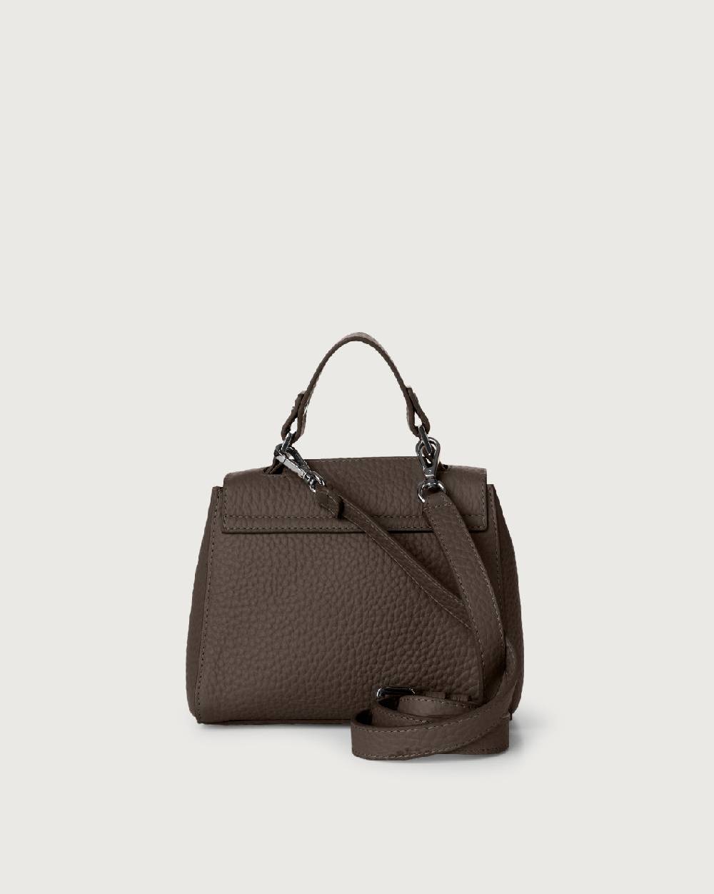 Orciani Borsa Sveva Soft Mini A Mano In Pelle Con Tracolla
