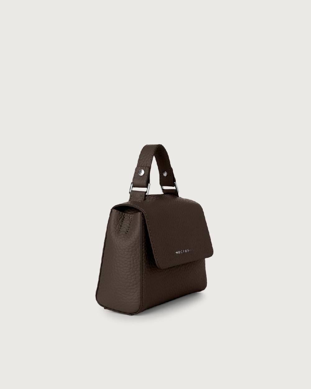 Orciani Borsa Sveva Soft Mini A Mano In Pelle Con Tracolla
