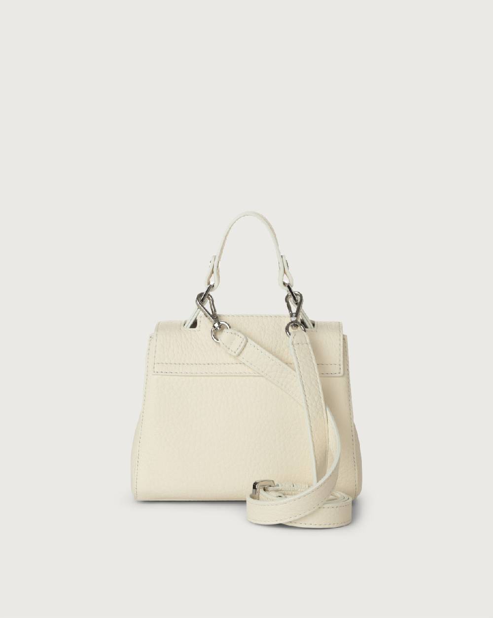 Orciani Borsa Sveva Soft Mini A Mano In Pelle Con Tracolla