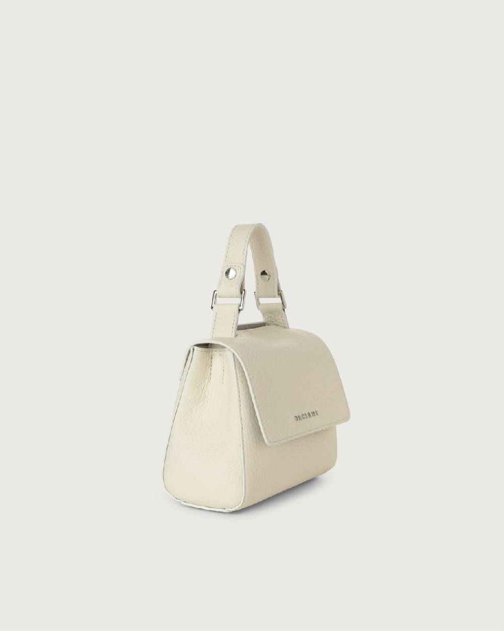 Orciani Borsa Sveva Soft Mini A Mano In Pelle Con Tracolla