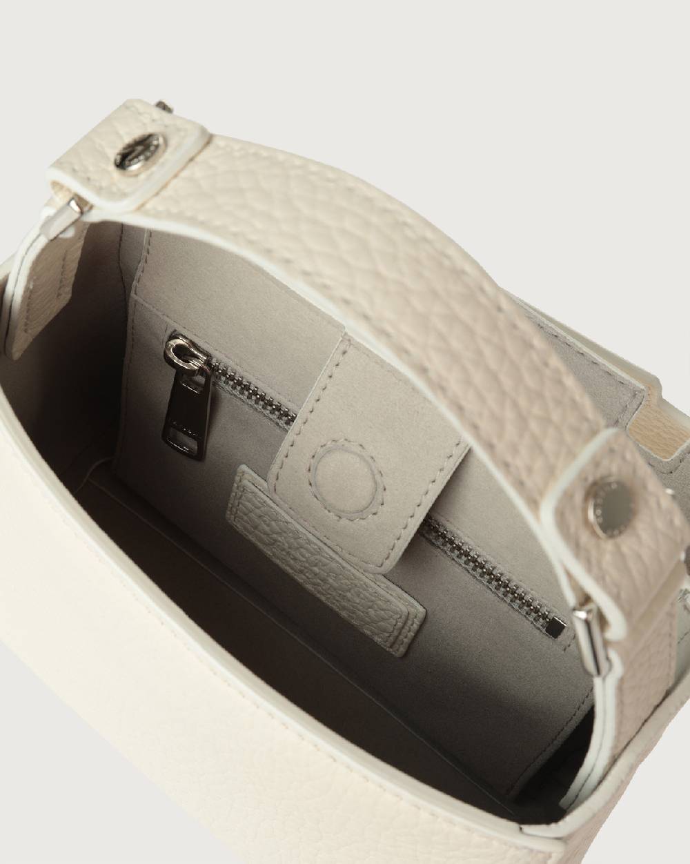 Orciani Borsa Sveva Soft Mini A Mano In Pelle Con Tracolla