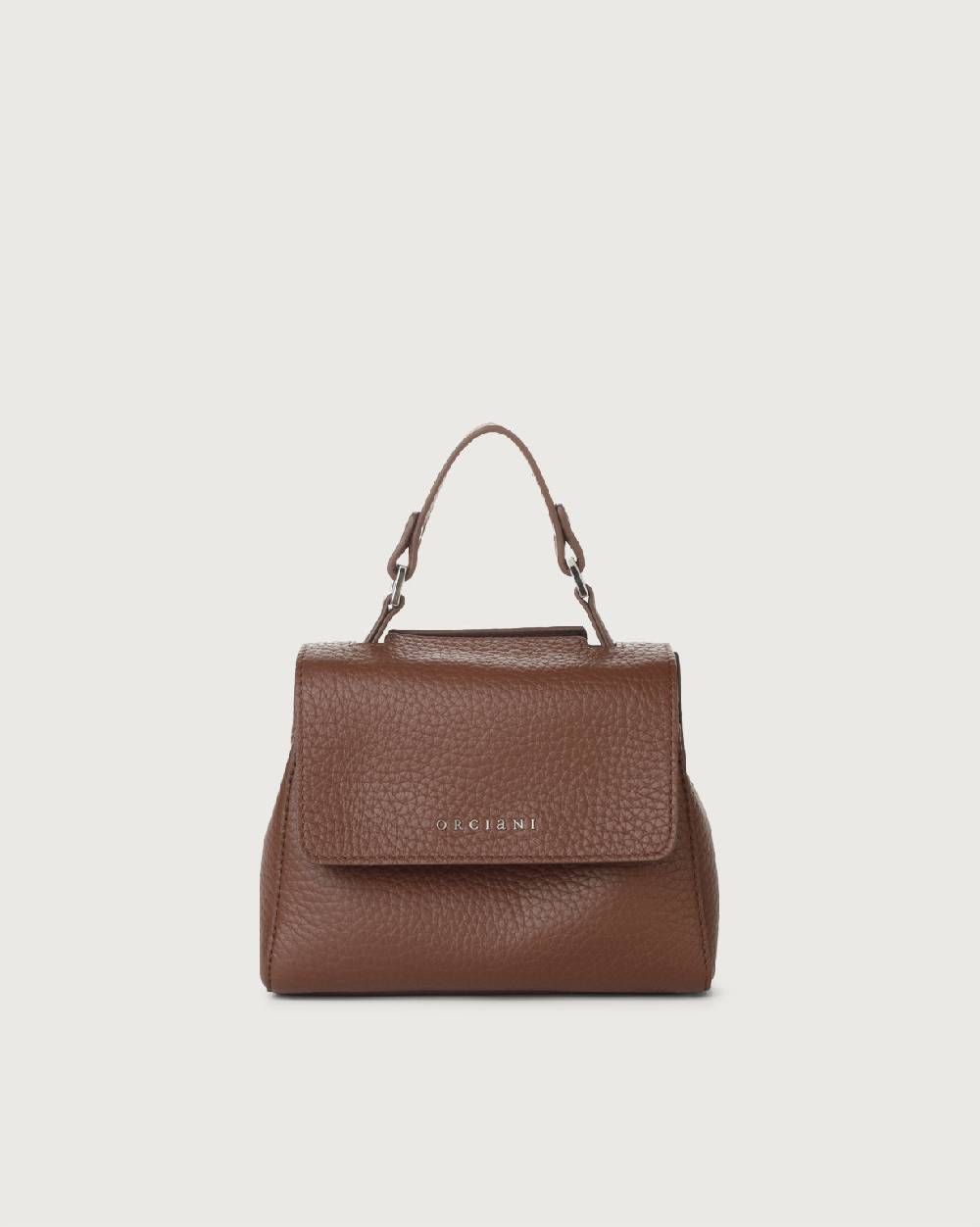 Orciani Borsa Sveva Soft Mini a mano in pelle con tracolla