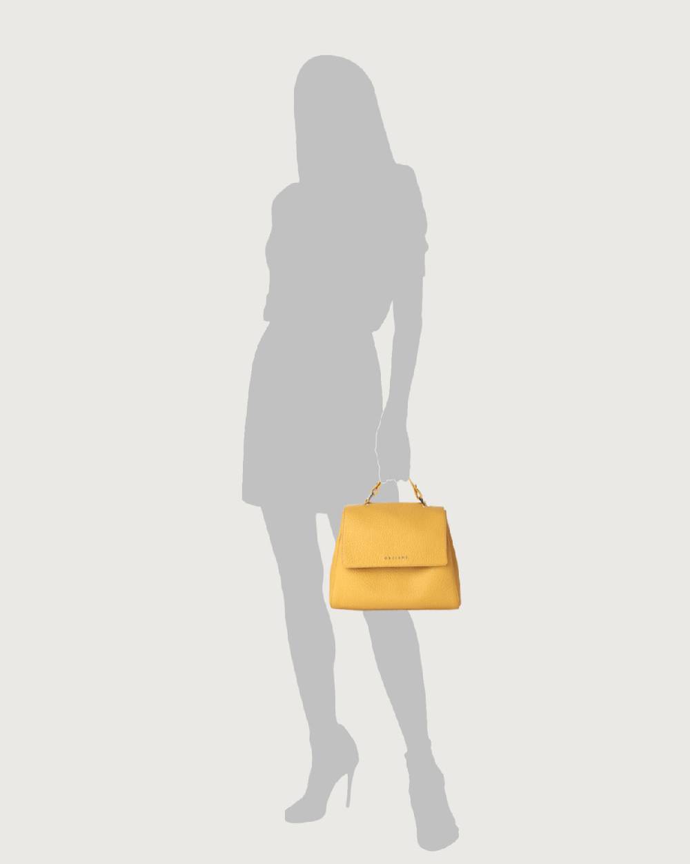 Orciani Borsa Sveva Soft Piccola A Mano In Pelle Con Tracolla