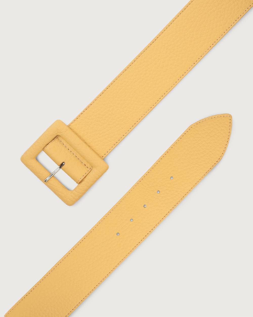 Orciani Cintura Alta Soft In Pelle Con Fibbia Rivestita