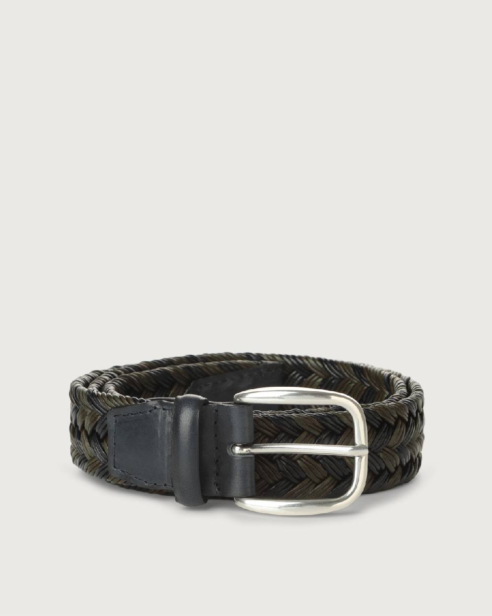 Orciani Cintura intrecciata Domo in cuoio rigenerato