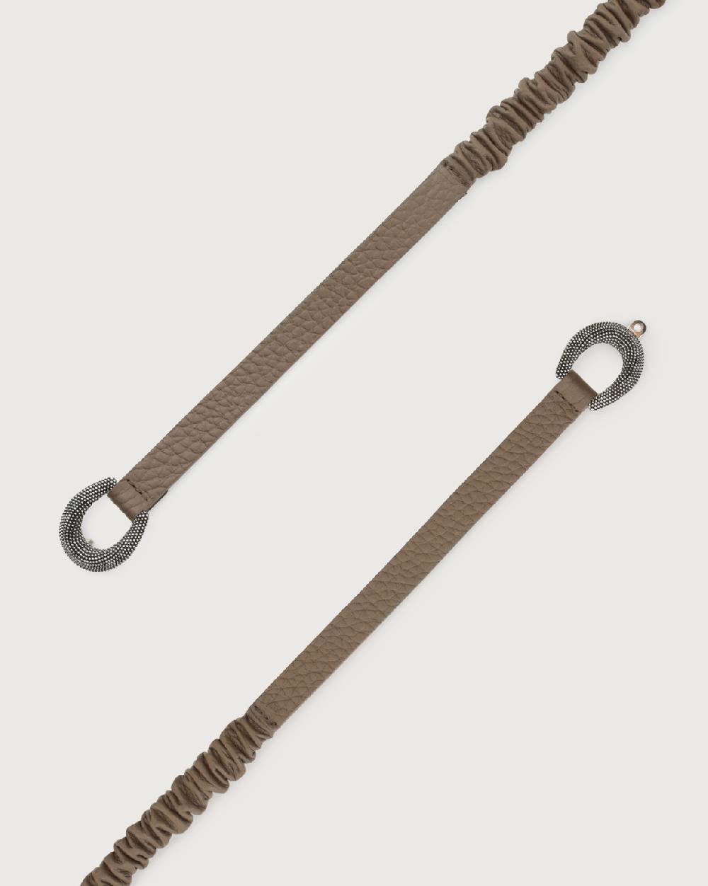 Orciani Cintura Soft In Pelle Elasticizzata Con Fibbia Ad Incastro 1,5 Cm