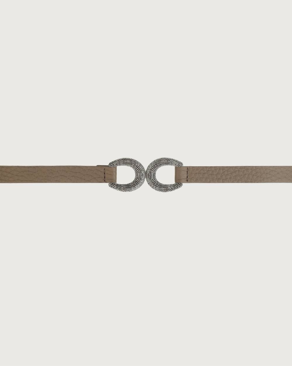 Orciani Cintura Soft In Pelle Elasticizzata Con Fibbia Ad Incastro 1,5 Cm