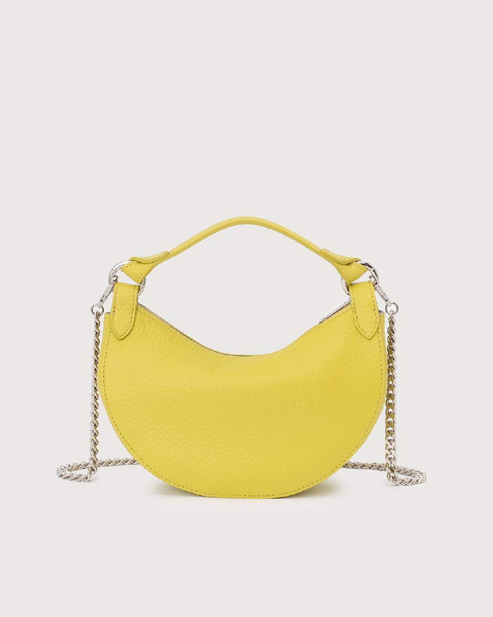 Orciani Mini Bag Dumpling Soft In Pelle Con Tracolla