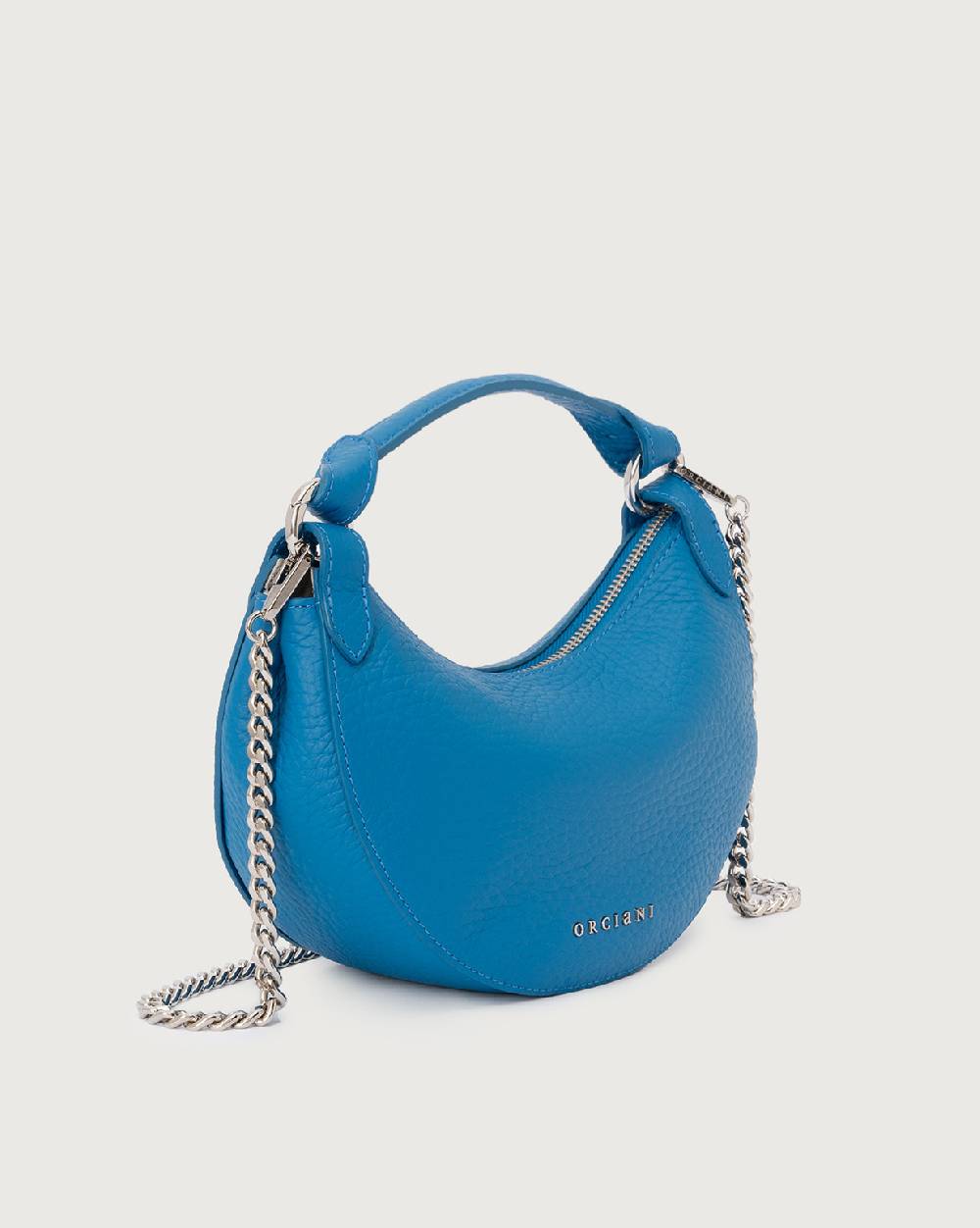 Orciani Mini Bag Dumpling Soft In Pelle Con Tracolla