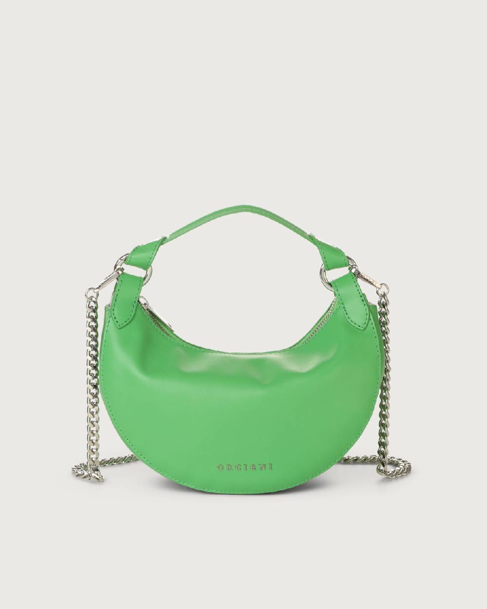 Orciani Mini Bag Dumpling Vanity in pelle con tracolla