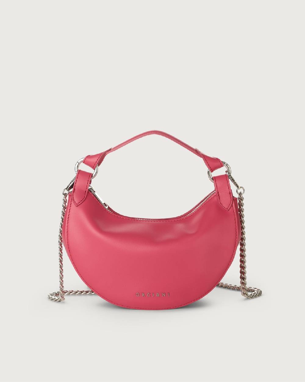 Orciani Mini Bag Dumpling Vanity in pelle con tracolla