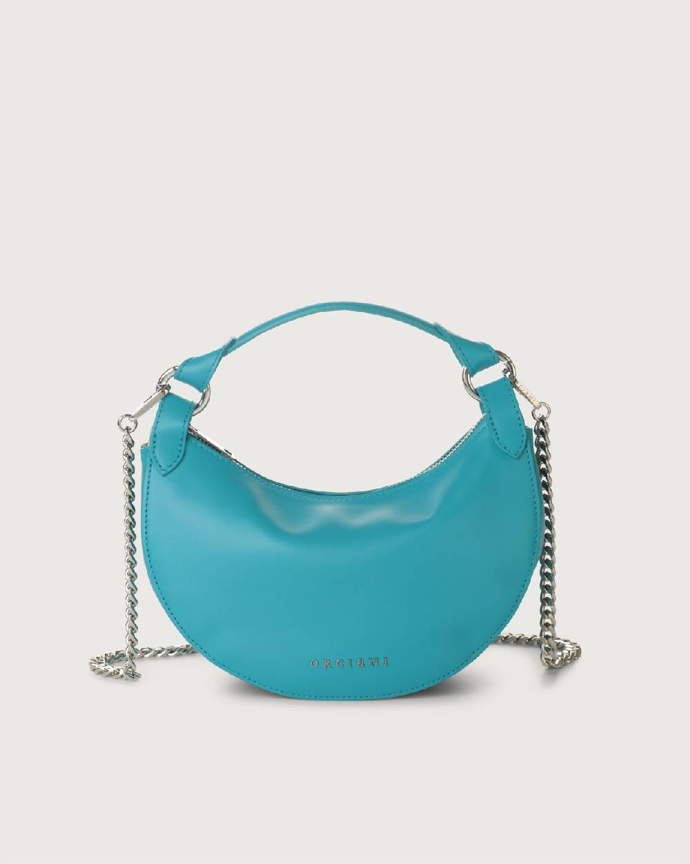 Orciani Mini Bag Dumpling Vanity in pelle con tracolla