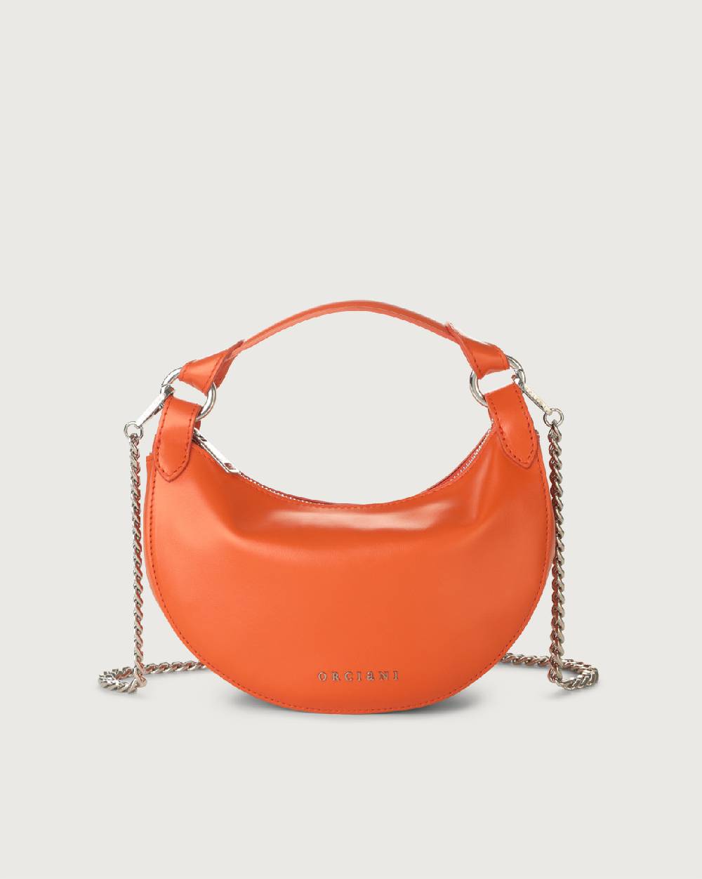 Orciani Mini Bag Dumpling Vanity in pelle con tracolla