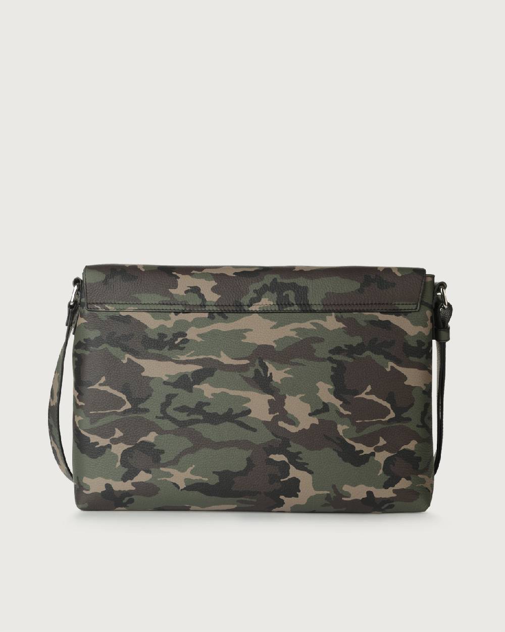 Orciani Borsa Messenger Camouflage In Pelle