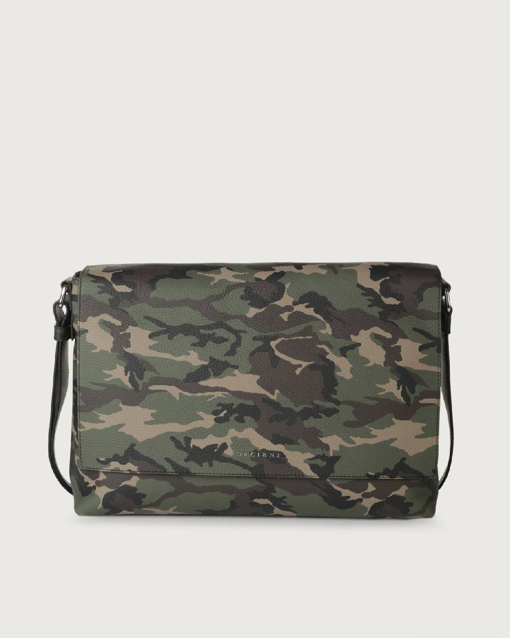Orciani Borsa messenger Camouflage in pelle