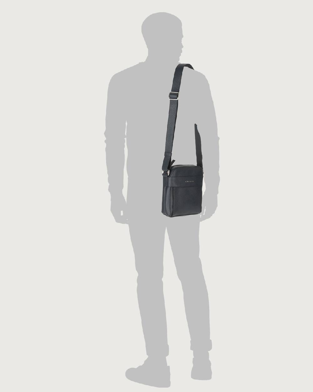 Orciani Borsa Messenger Piccola Micron In Pelle