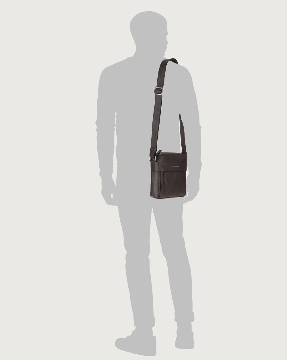 Orciani Borsa Messenger Piccola Micron In Pelle