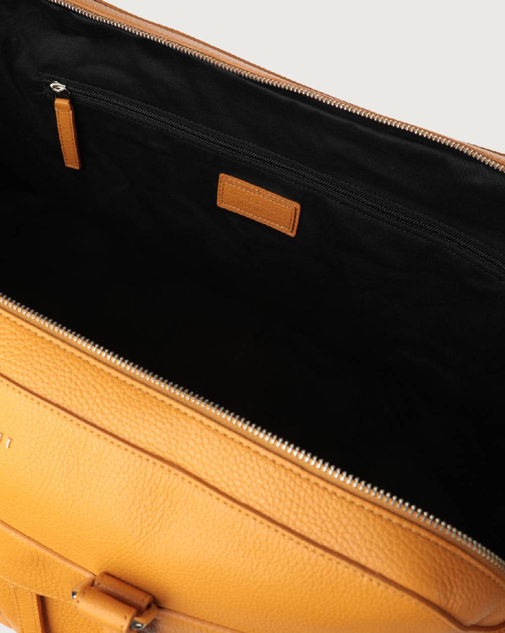 Orciani Borsone Micron In Pelle Con Tracolla