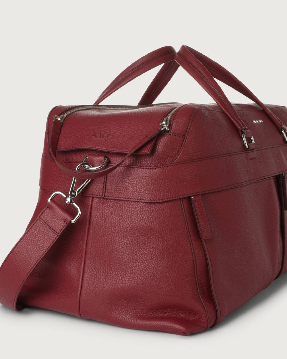 Orciani Borsone Micron In Pelle Con Tracolla