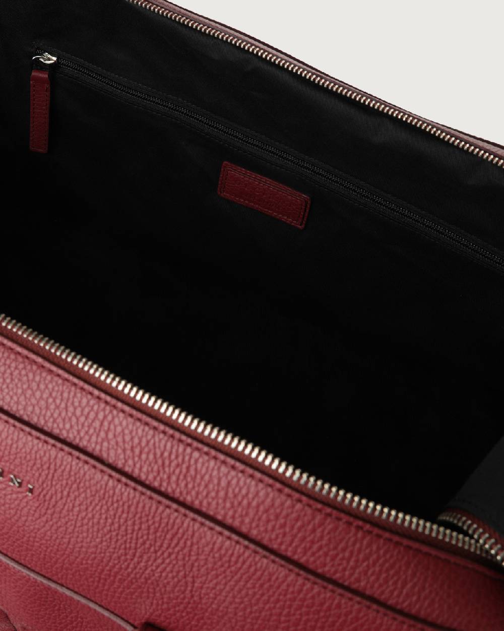 Orciani Borsone Micron In Pelle Con Tracolla