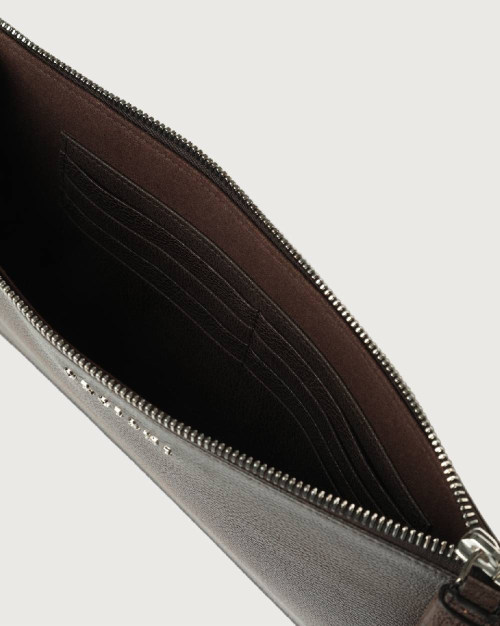 Orciani Busta Grande Micron In Pelle Con Polsiera