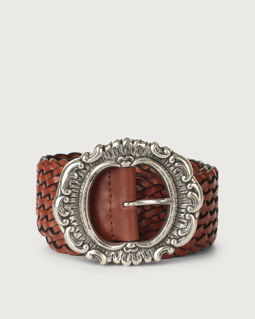 Orciani Cintura alta Masculine in cuoio