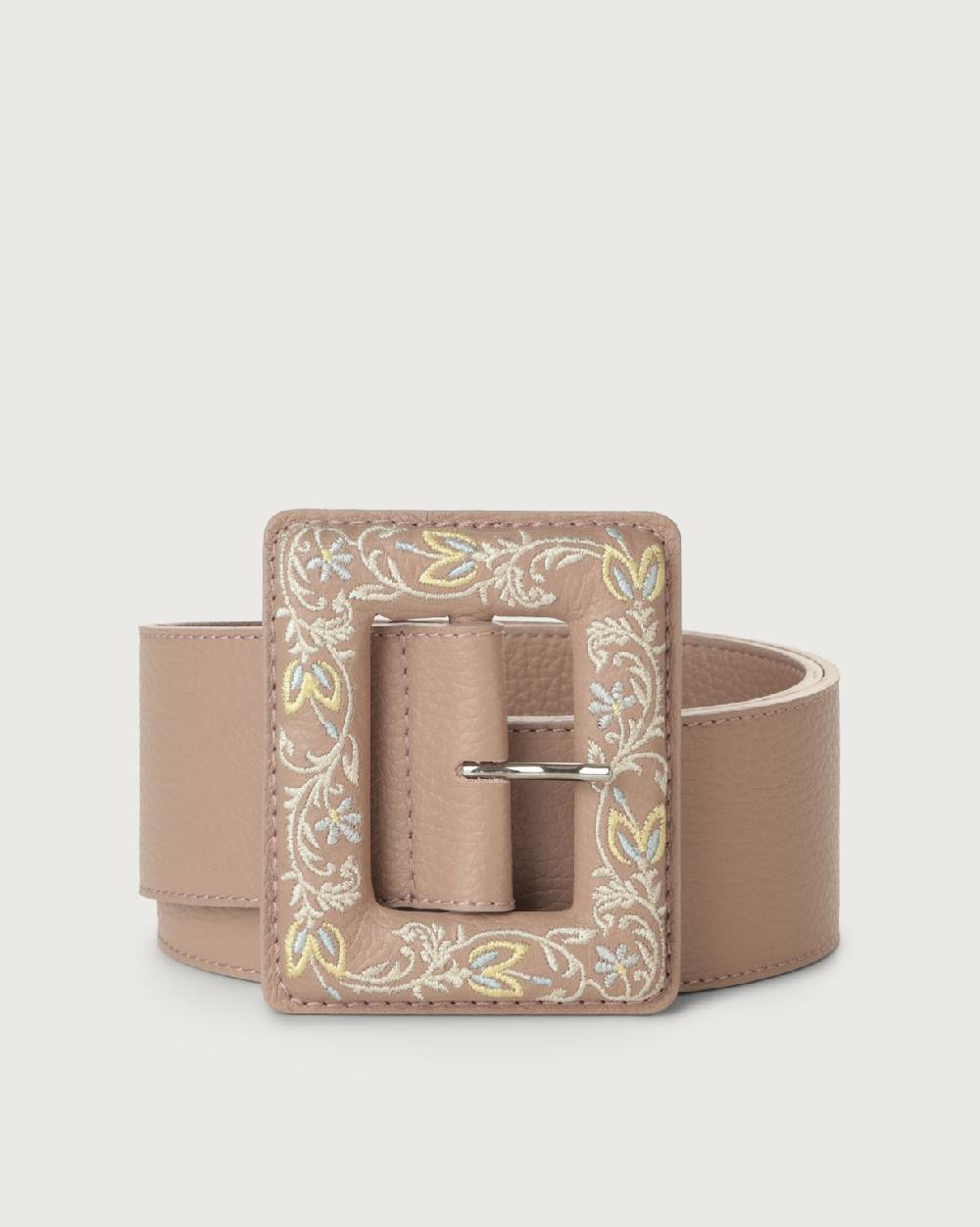 Orciani Cintura alta Sense Tulip in pelle