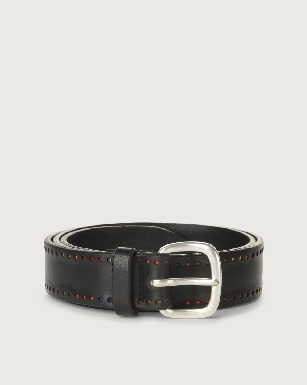 Orciani Cintura Bull Point in cuoio