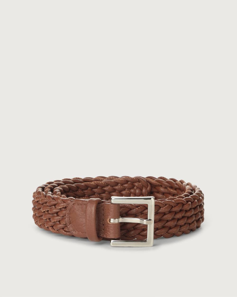 Orciani Cintura intrecciata Micron in pelle