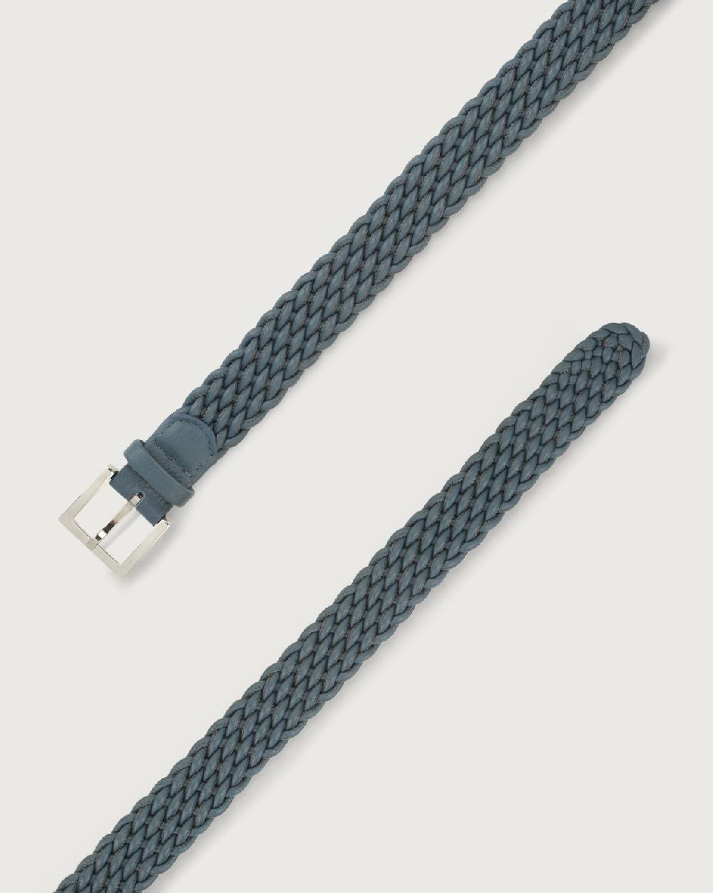 Orciani Cintura Intrecciata Micron In Pelle