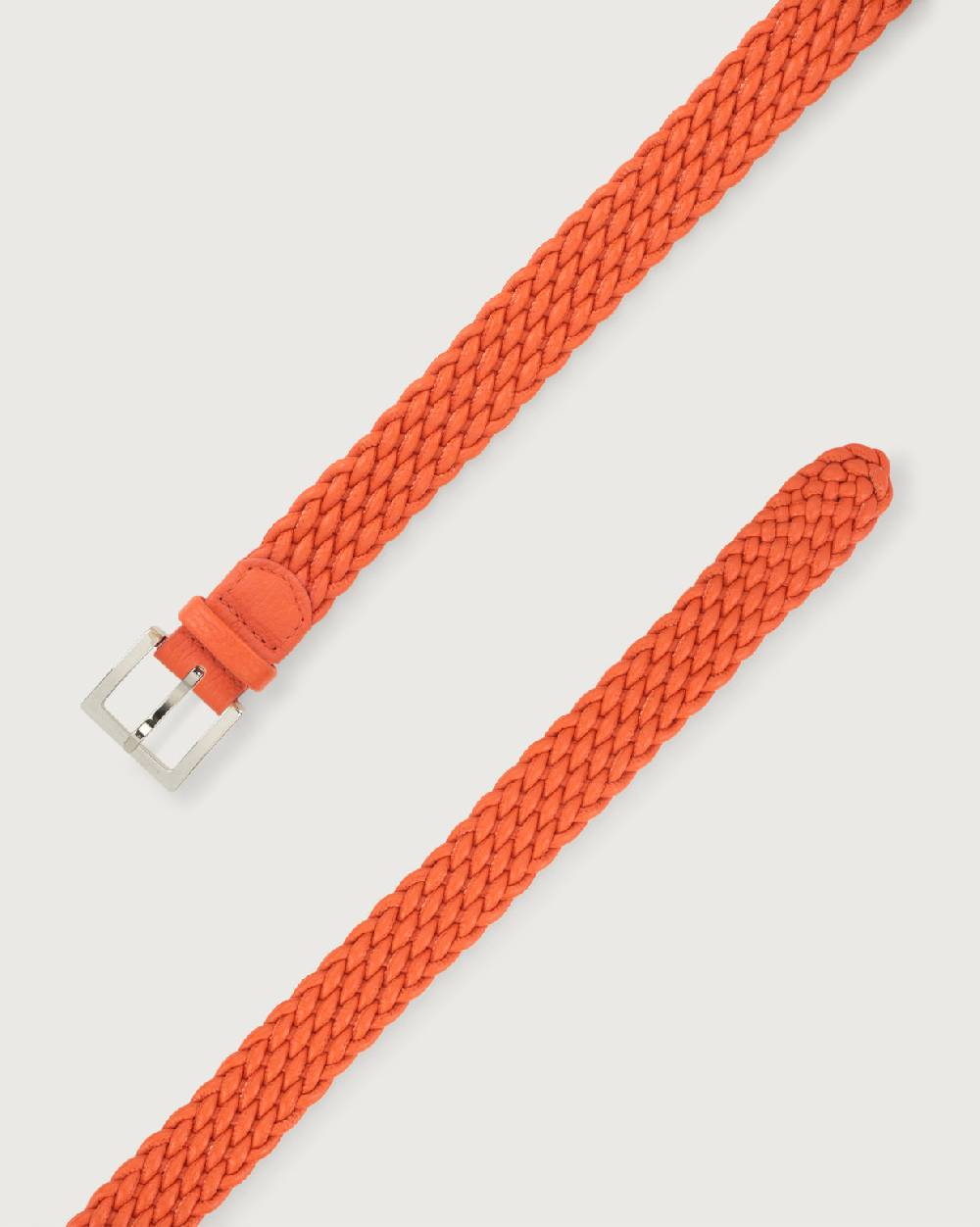 Orciani Cintura Intrecciata Micron In Pelle