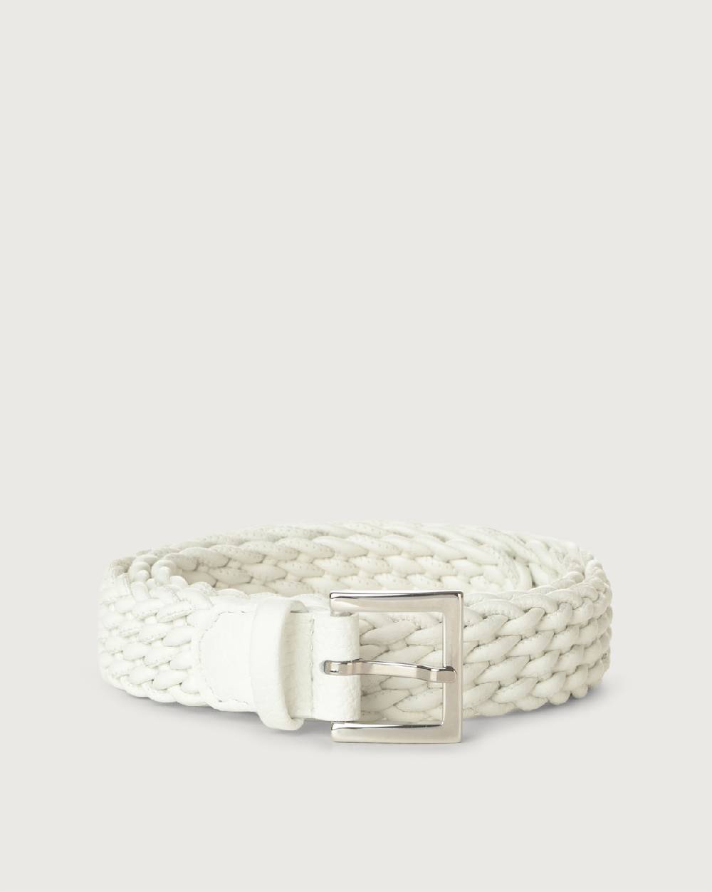 Orciani Cintura intrecciata Micron in pelle