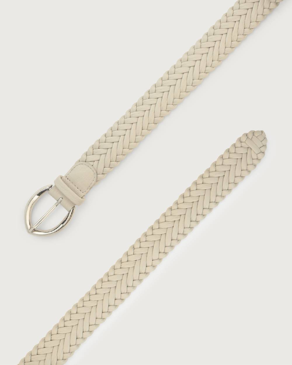 Orciani Cintura Intrecciata Sense In Pelle 3,5 Cm