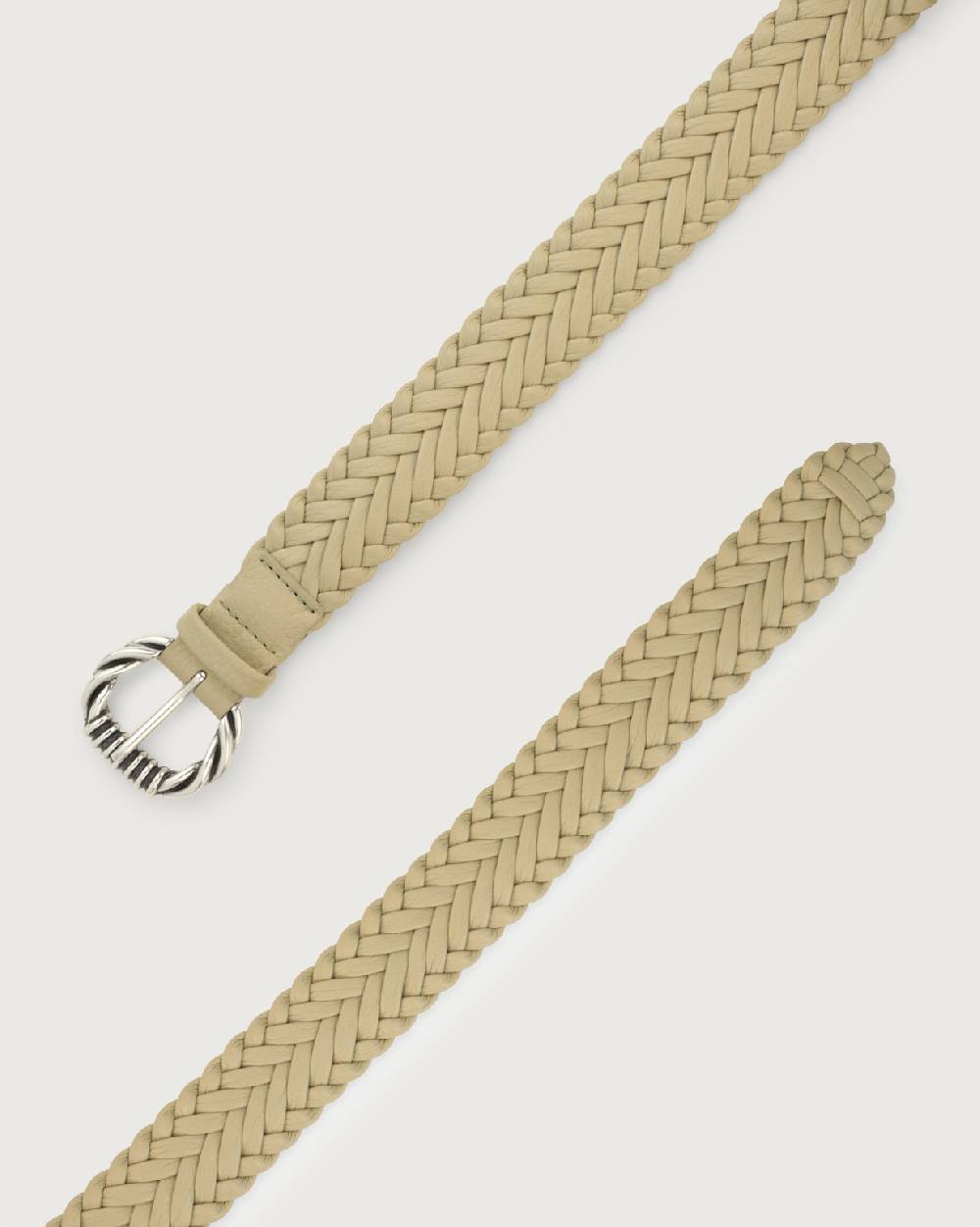 Orciani Cintura Intrecciata Sense In Pelle