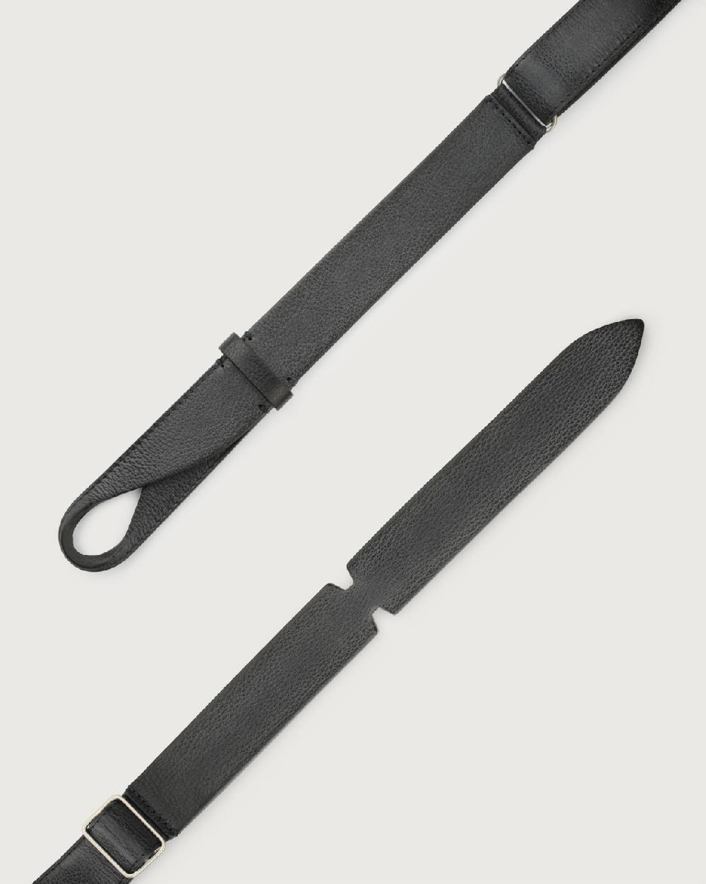 Orciani Cintura Nobuckle Chevrette In Pelle