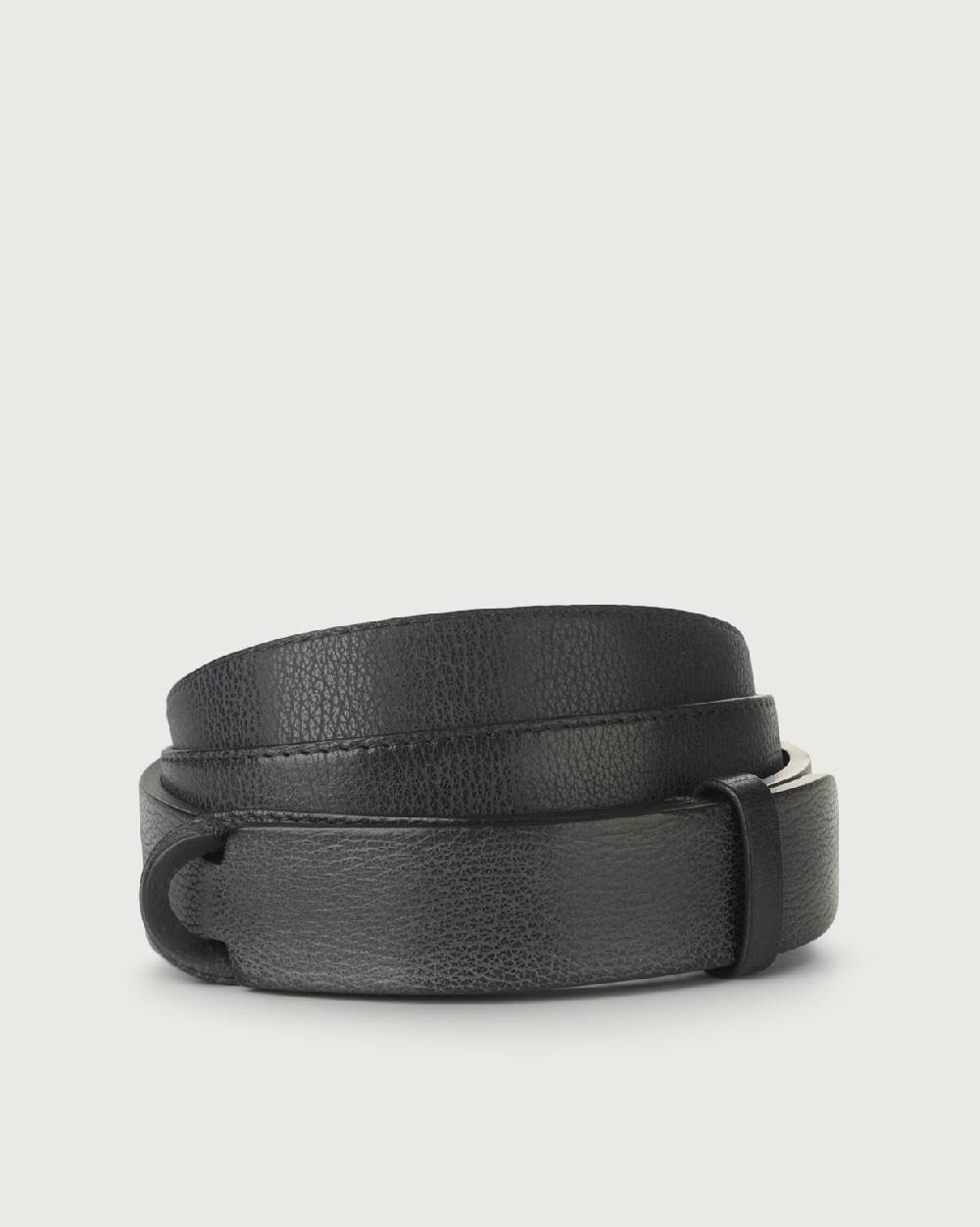 Orciani Cintura Nobuckle Chevrette in pelle