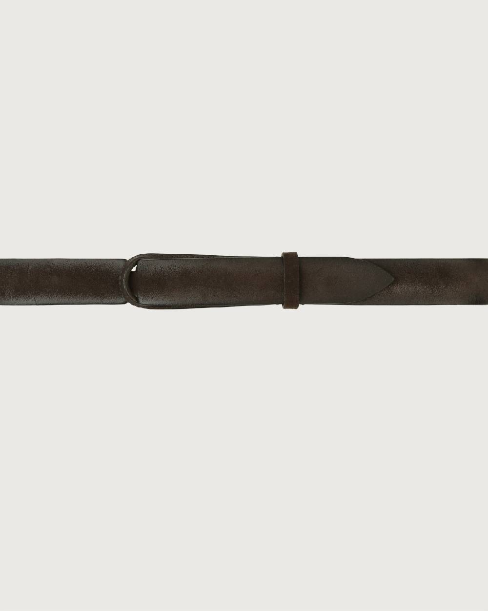 Orciani Cintura Nobuckle Cloudy In Suede