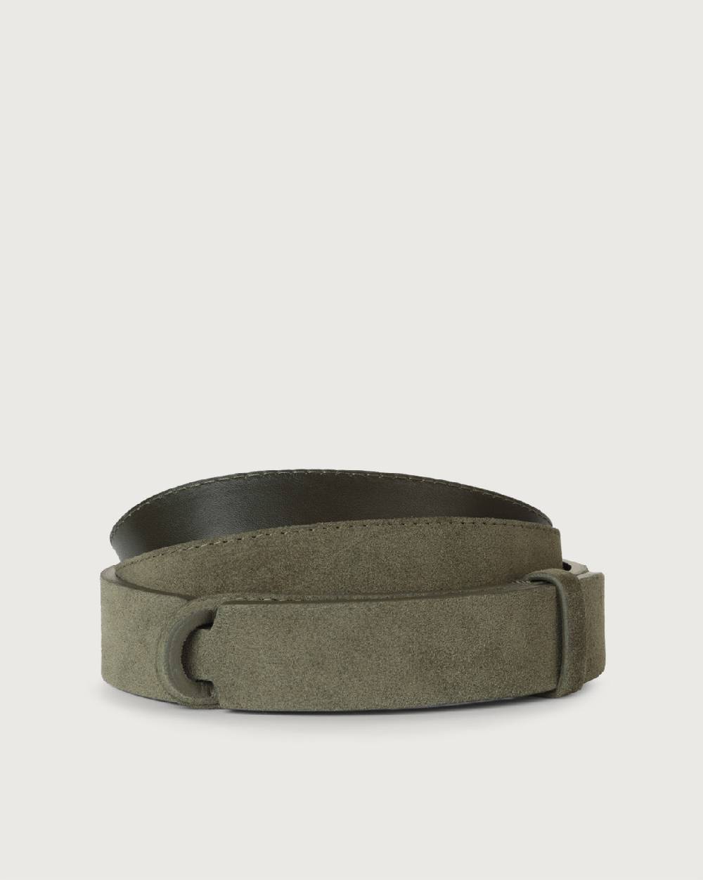 Orciani Cintura Nobuckle Suede in camoscio