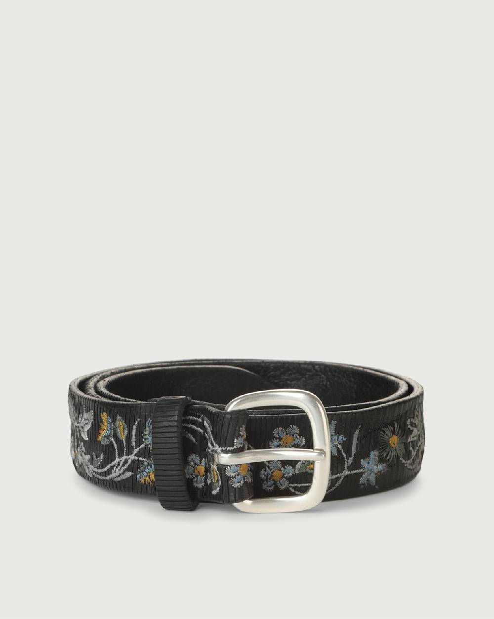 Orciani Cintura sportiva Blade Spring in cuoio