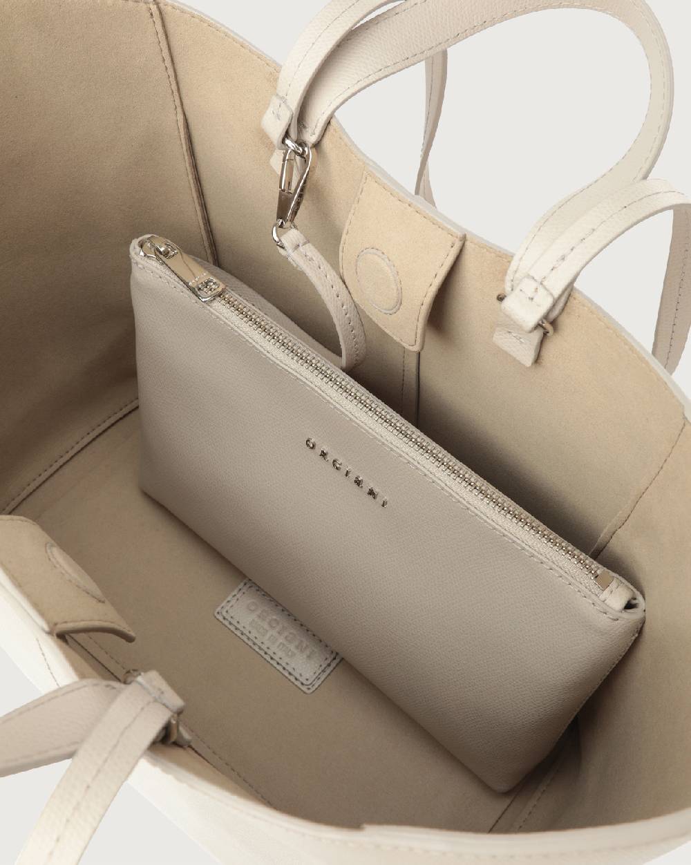 Orciani Shopper Vulona Premium In Pelle