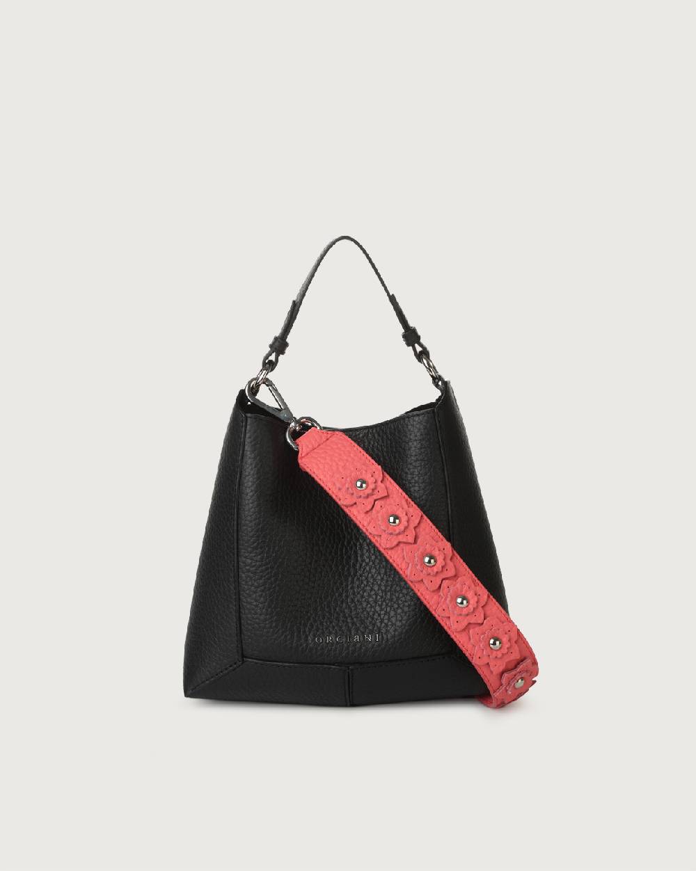 Orciani Tracolla Crossbody Soft Flower In Pelle