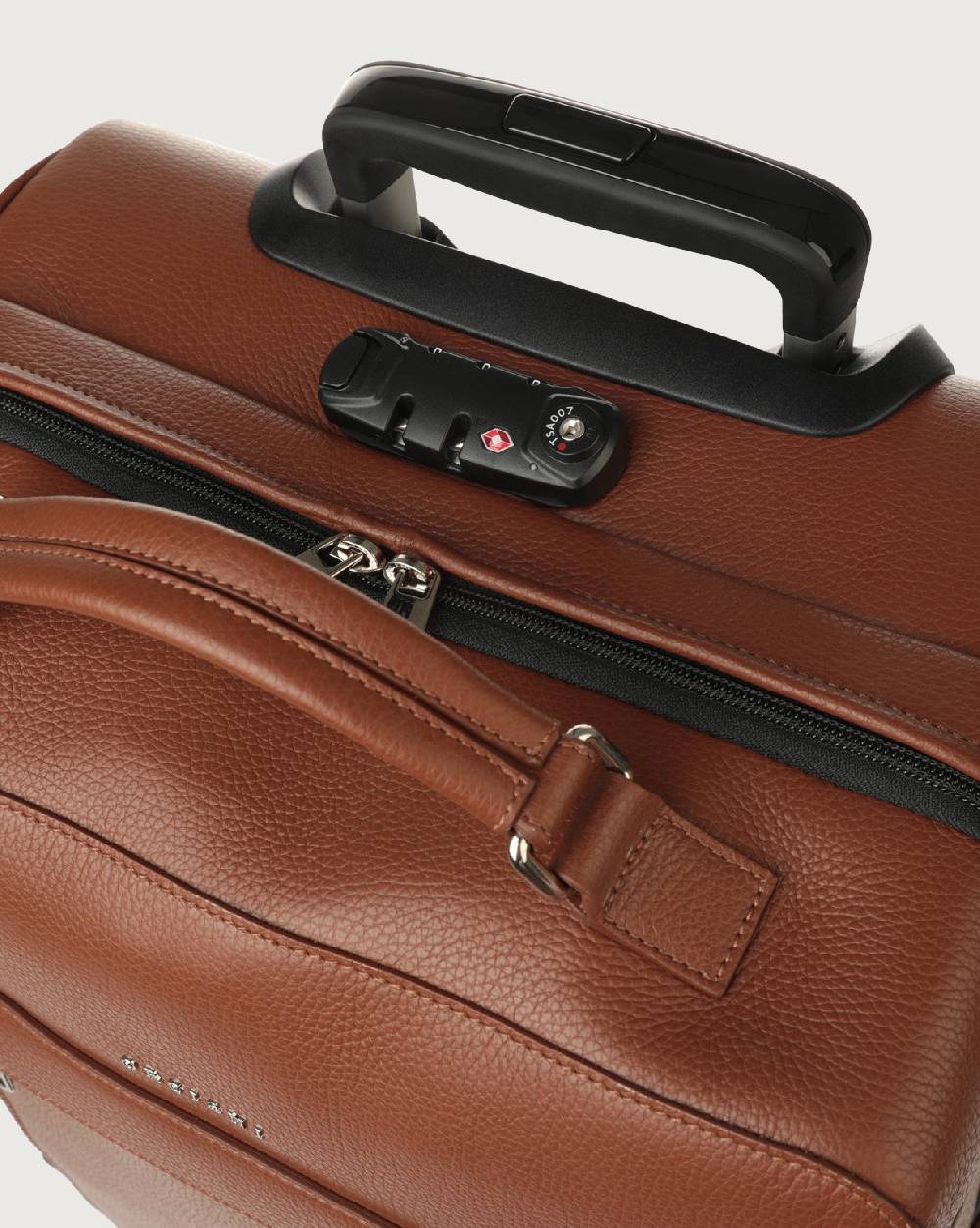 Orciani Trolley Micron Due Ruote In Pelle