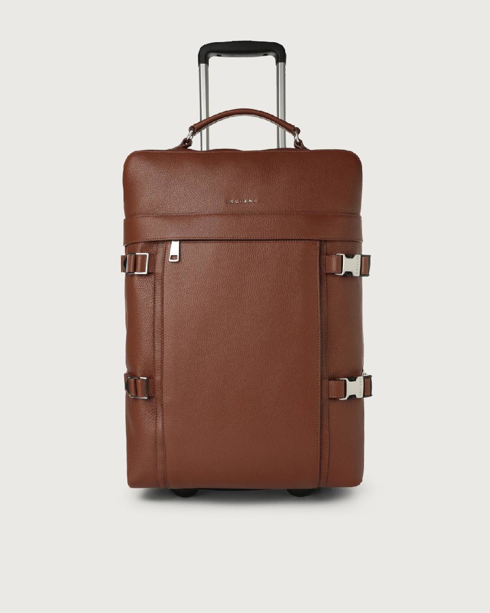 Orciani Trolley Micron due ruote in pelle