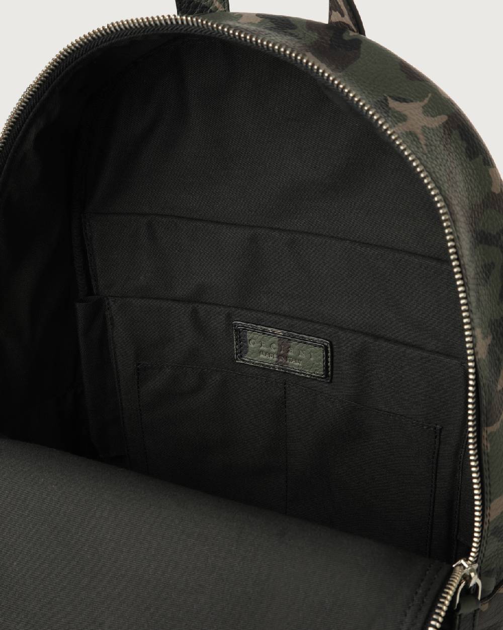 Orciani Zaino Camouflage In Pelle