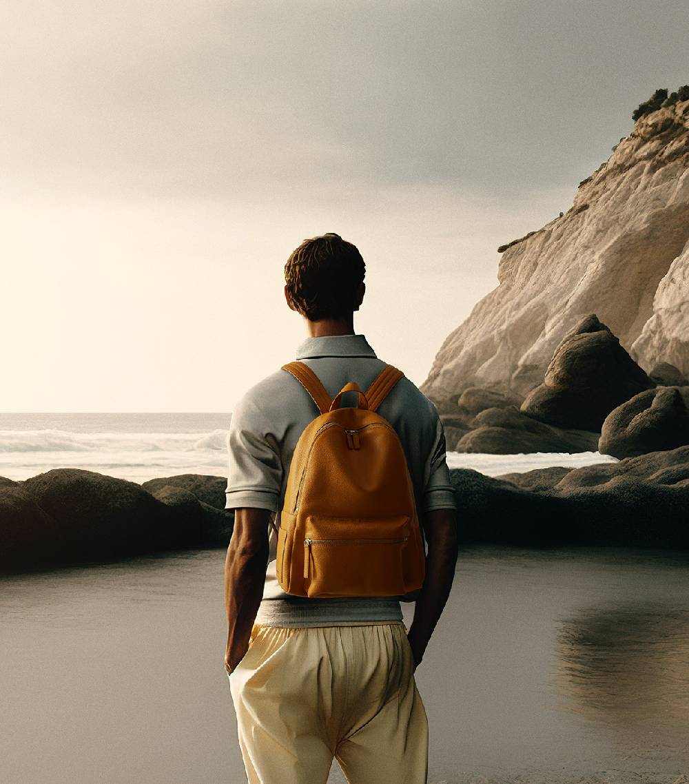 Orciani Zaino Micron In Pelle