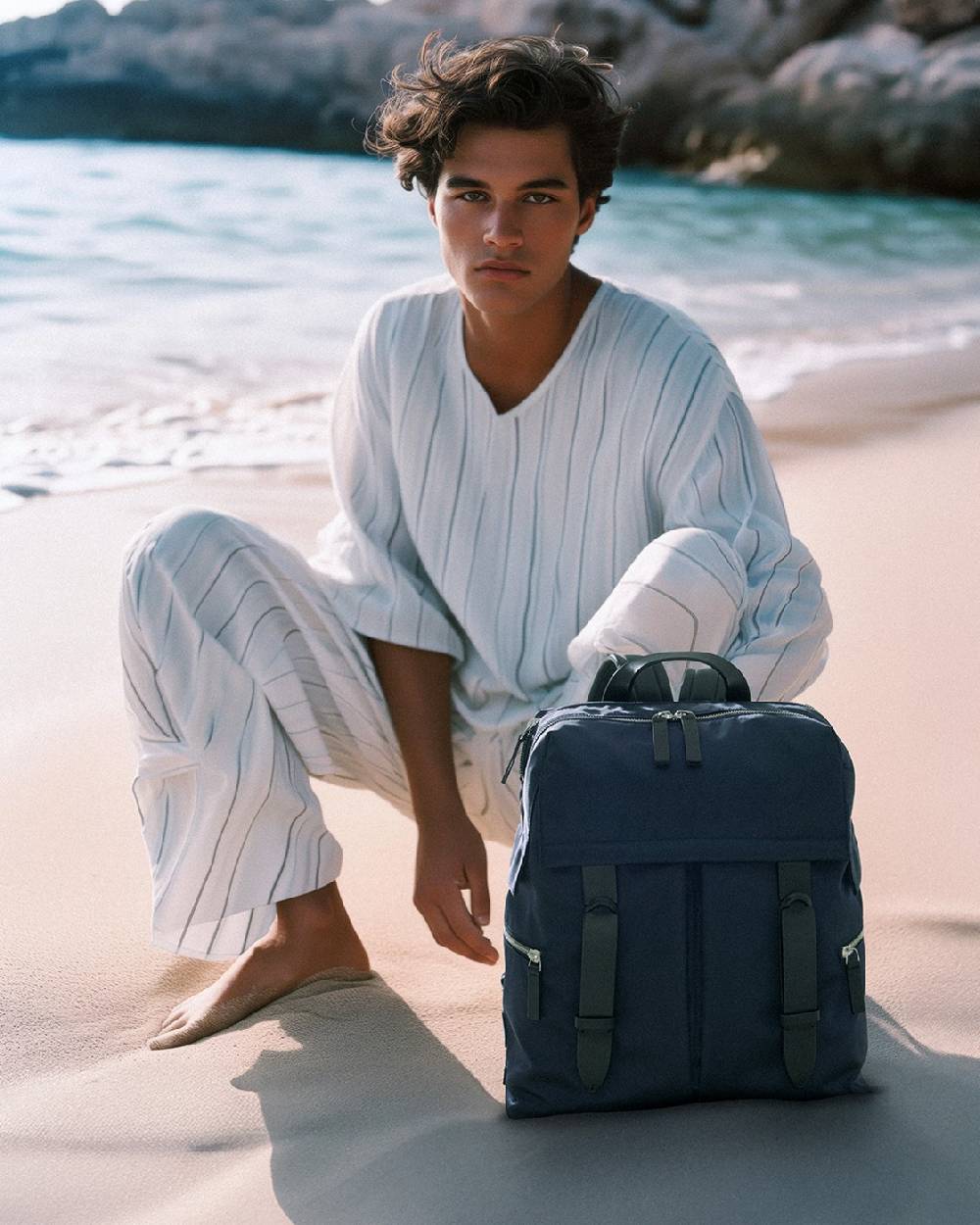 Orciani Zaino Nobuckle Planet In Eco-nylon