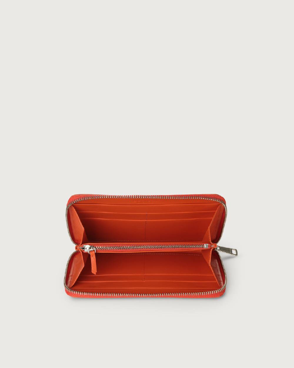 Orciani Portafoglio Grande Liberty In Pelle Con Zip