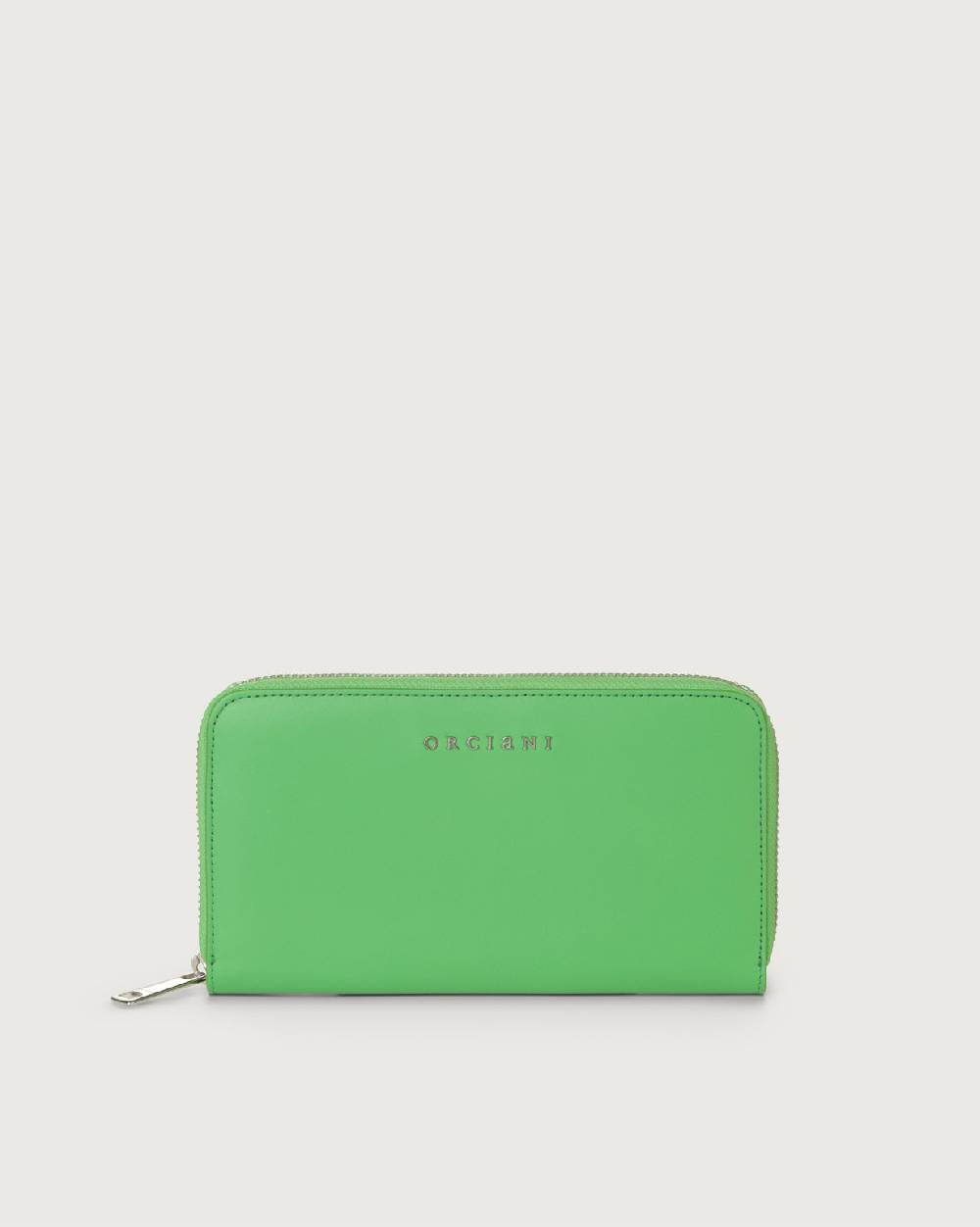 Orciani Portafoglio grande Liberty in pelle con zip