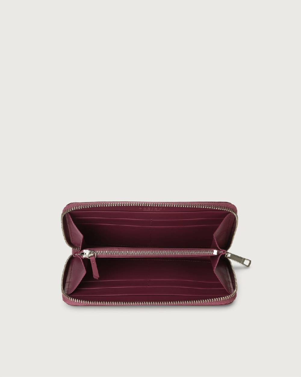 Orciani Portafoglio Grande Liberty In Pelle Con Zip