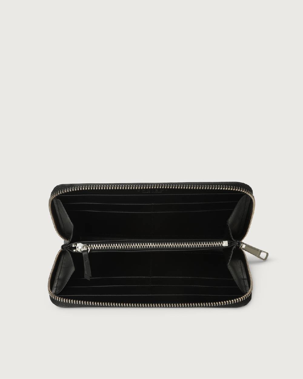 Orciani Portafoglio Grande Liberty In Pelle Con Zip